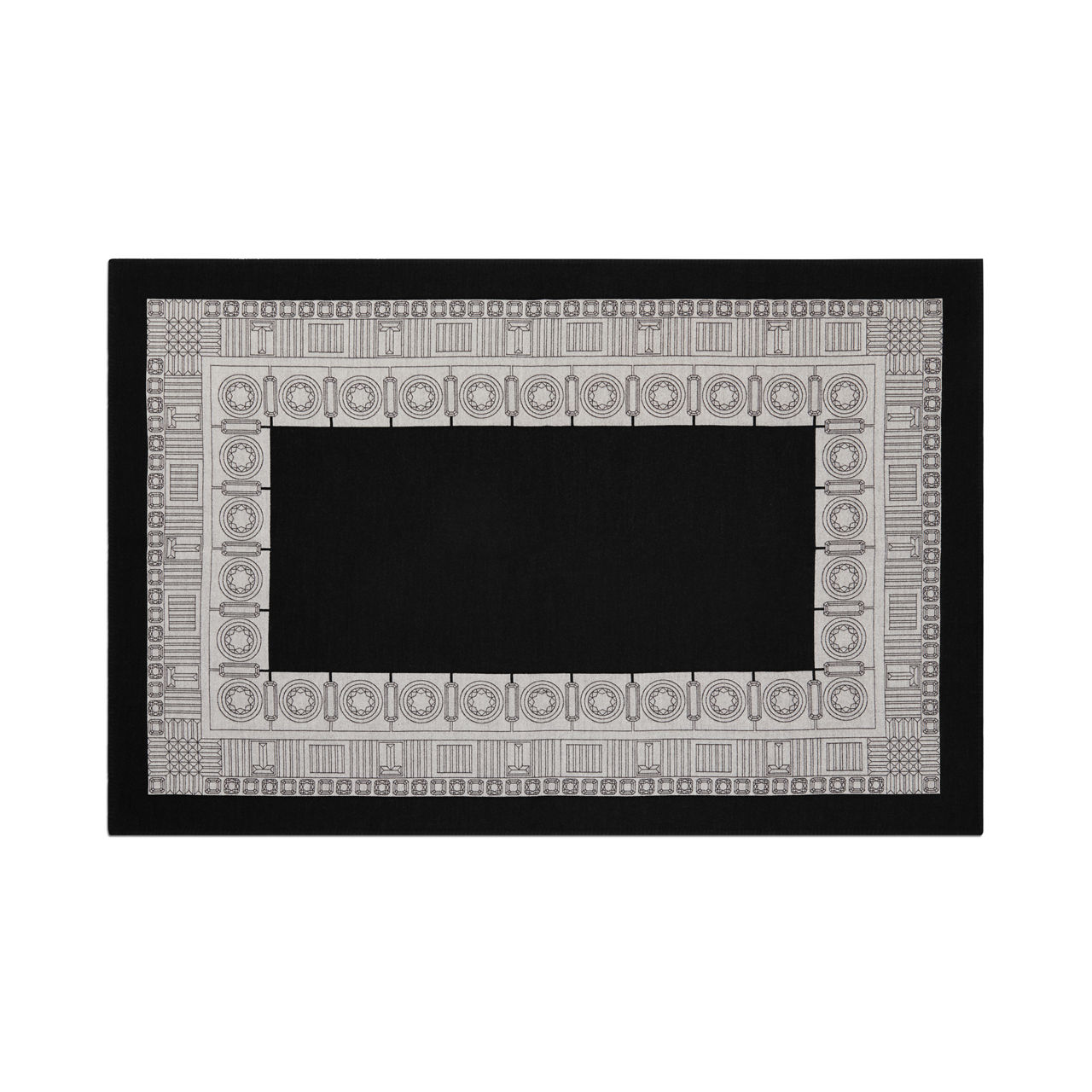 Blanket in Onyx and Sapphire Wool
