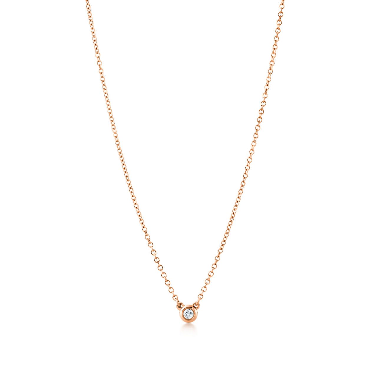 Diamonds by the Yard&reg; Single Diamond Pendant in Rose Gold