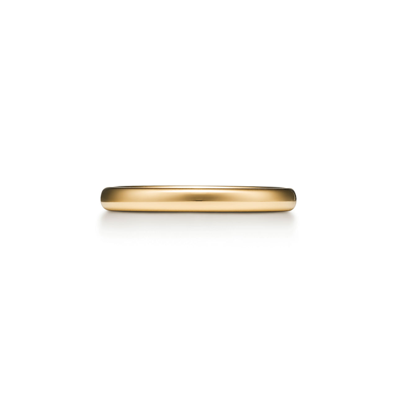 Wedding Band Ring in Yellow Gold, 2.5 mm Wide