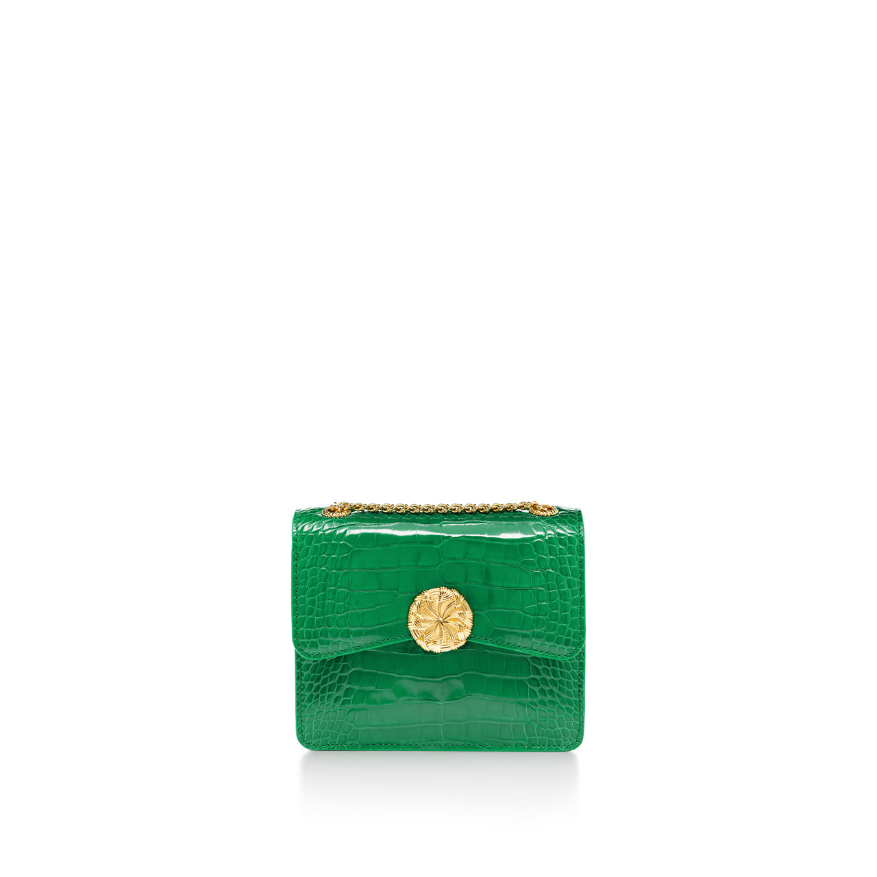 Medium Ribbons Shoulder Bag in Alligator Leather