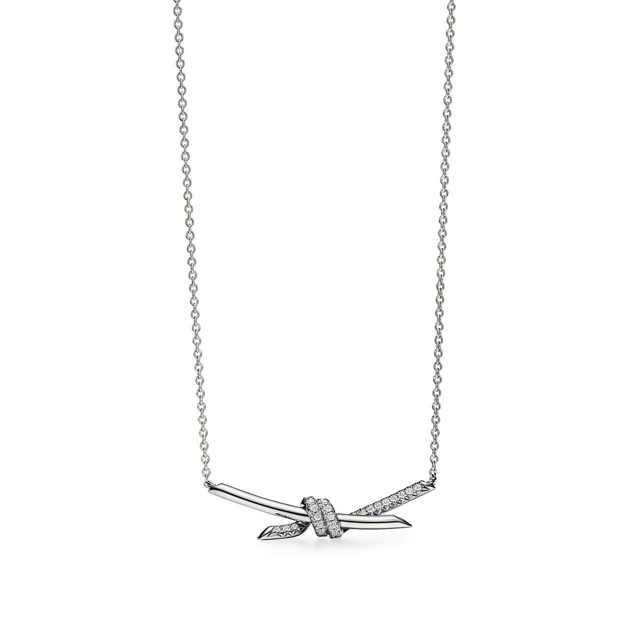 Pendant in White Gold with Diamonds