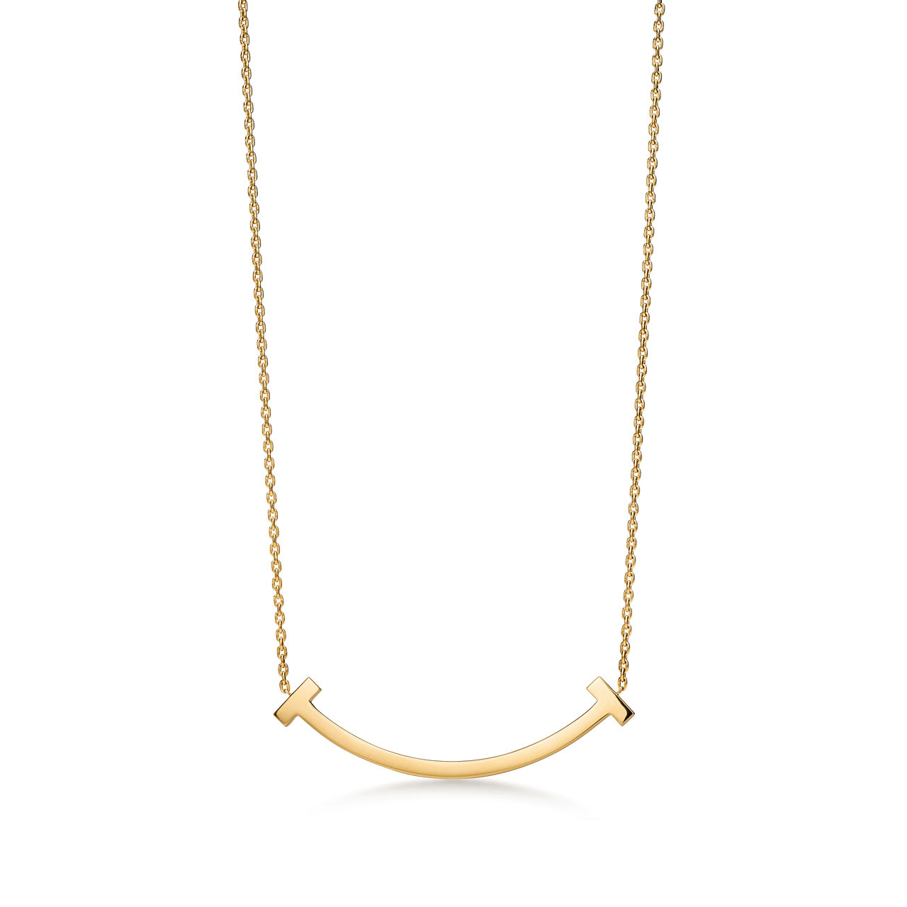 Smile Medium Pendant in Yellow Gold