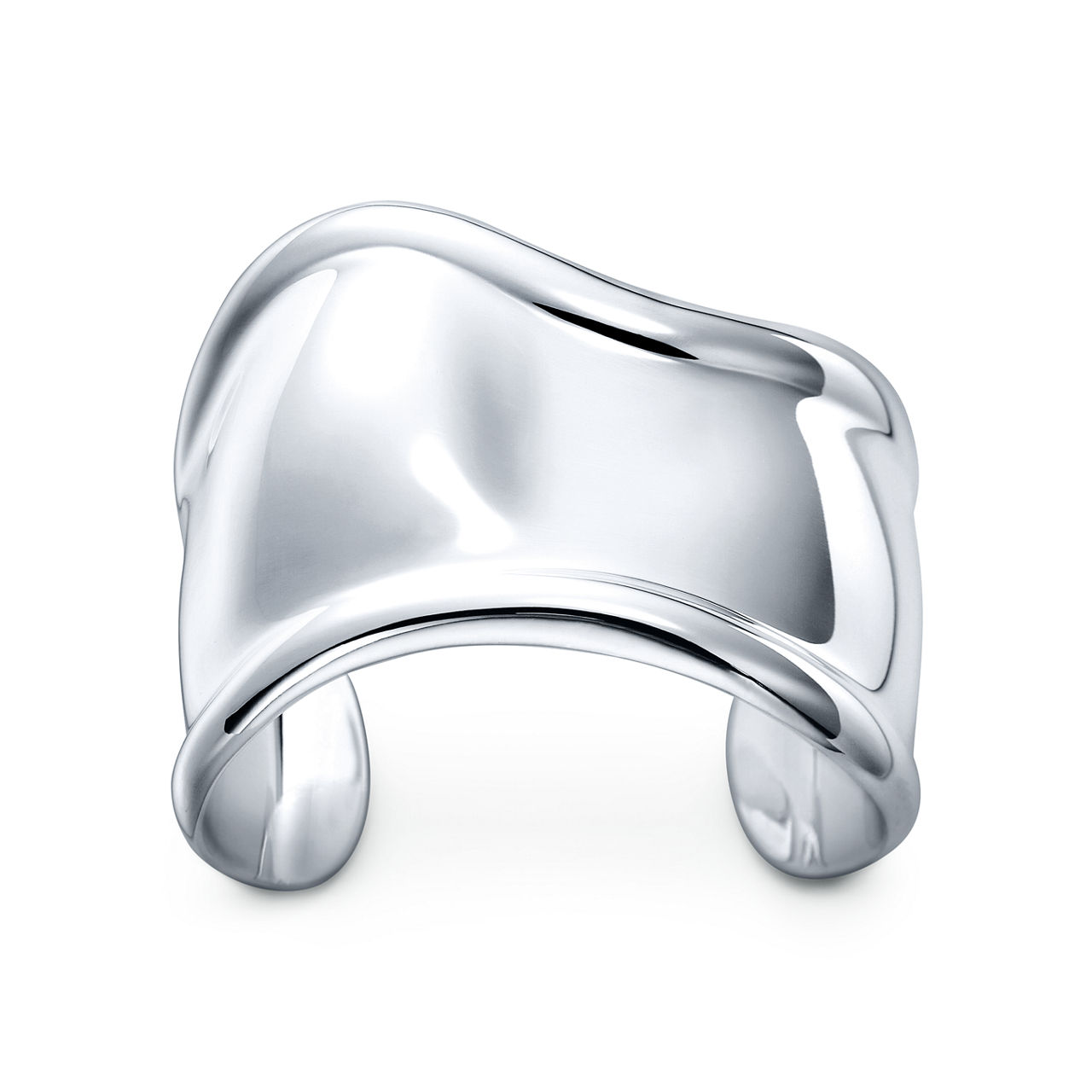 Small Bone Cuff in Sterling Silver, 43 mm Wide