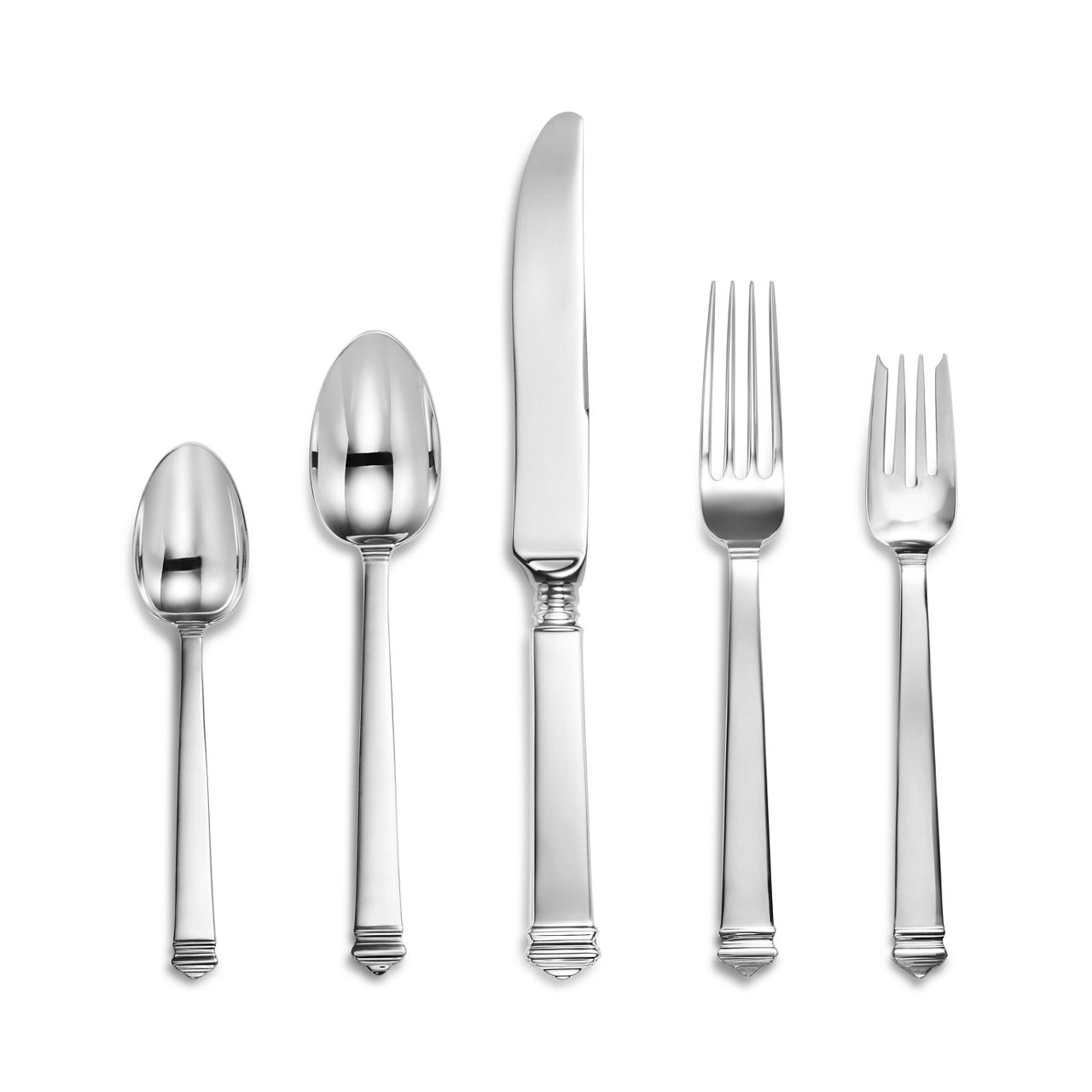 Five-piece Flatware Set in Sterling Silver