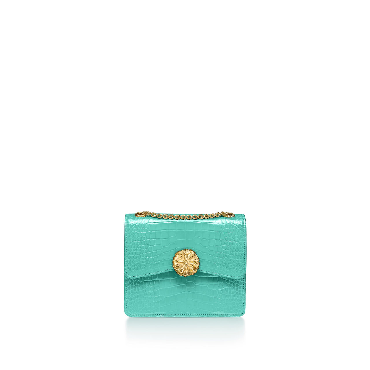 Medium Ribbons Shoulder Bag in Alligator Leather