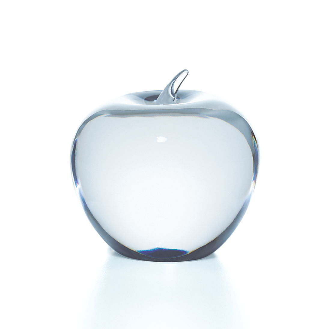 Apple Paperweight in Crystal Glass