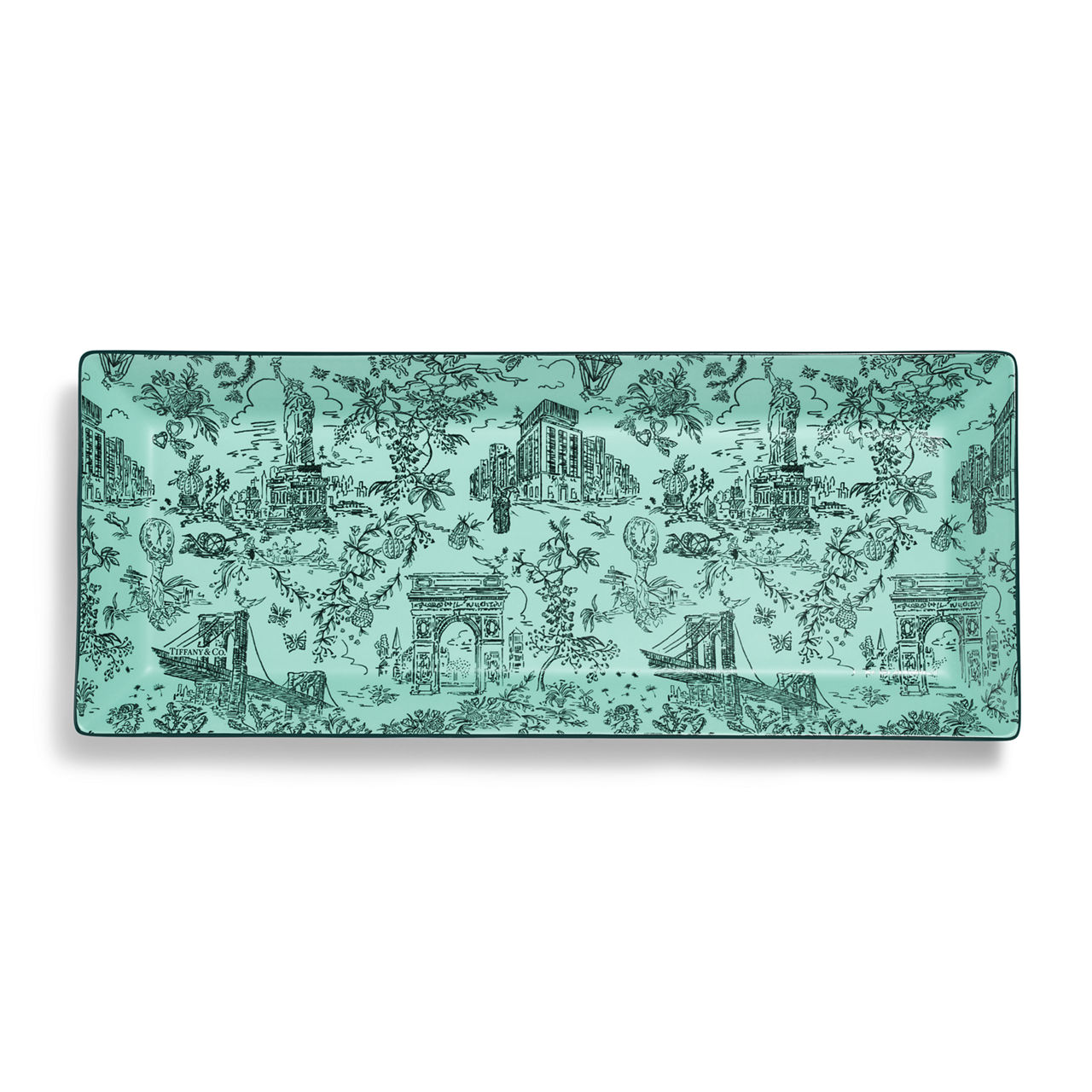 Platter in Anjeya Blue&reg; Bone China