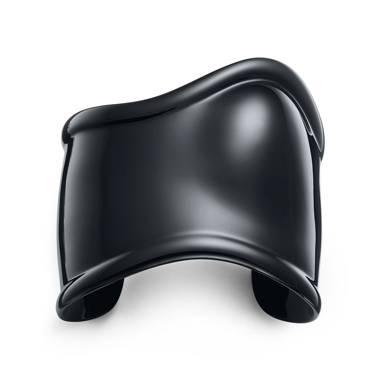 Medium Bone Cuff in Black Finish over Copper, 61 mm Wide