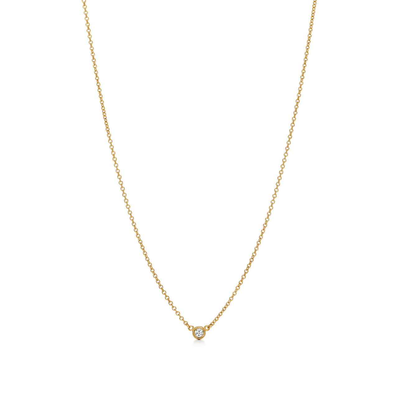Diamonds by the Yard&reg; Single Diamond Pendant in Yellow Gold
