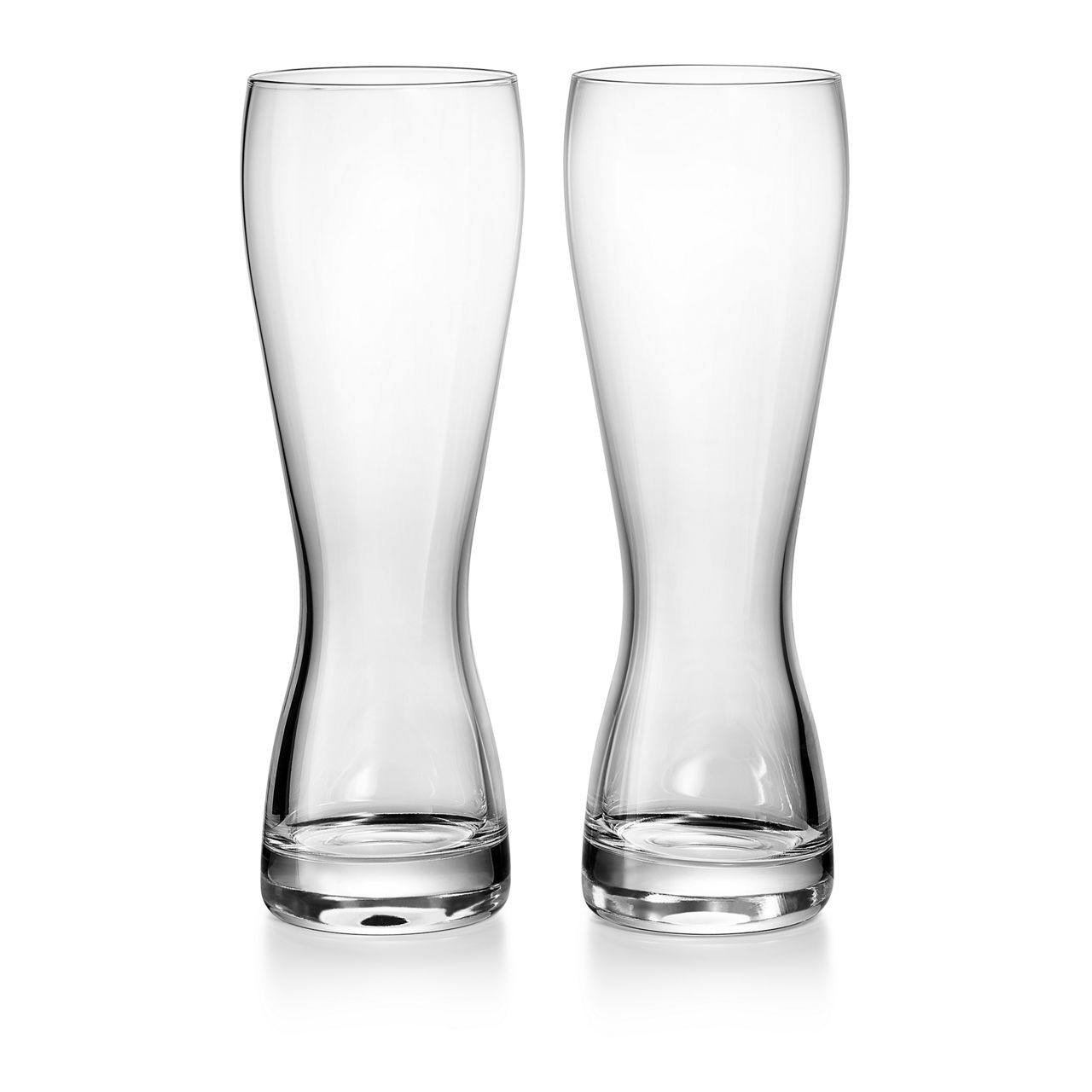 Beer Glasses Set of Two, in Crystal Glass
