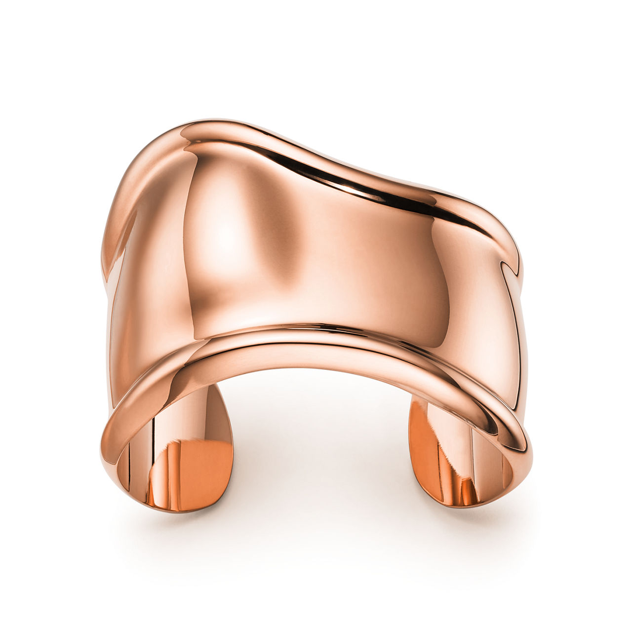 Small Bone Cuff in Rose Gold, 43 mm Wide