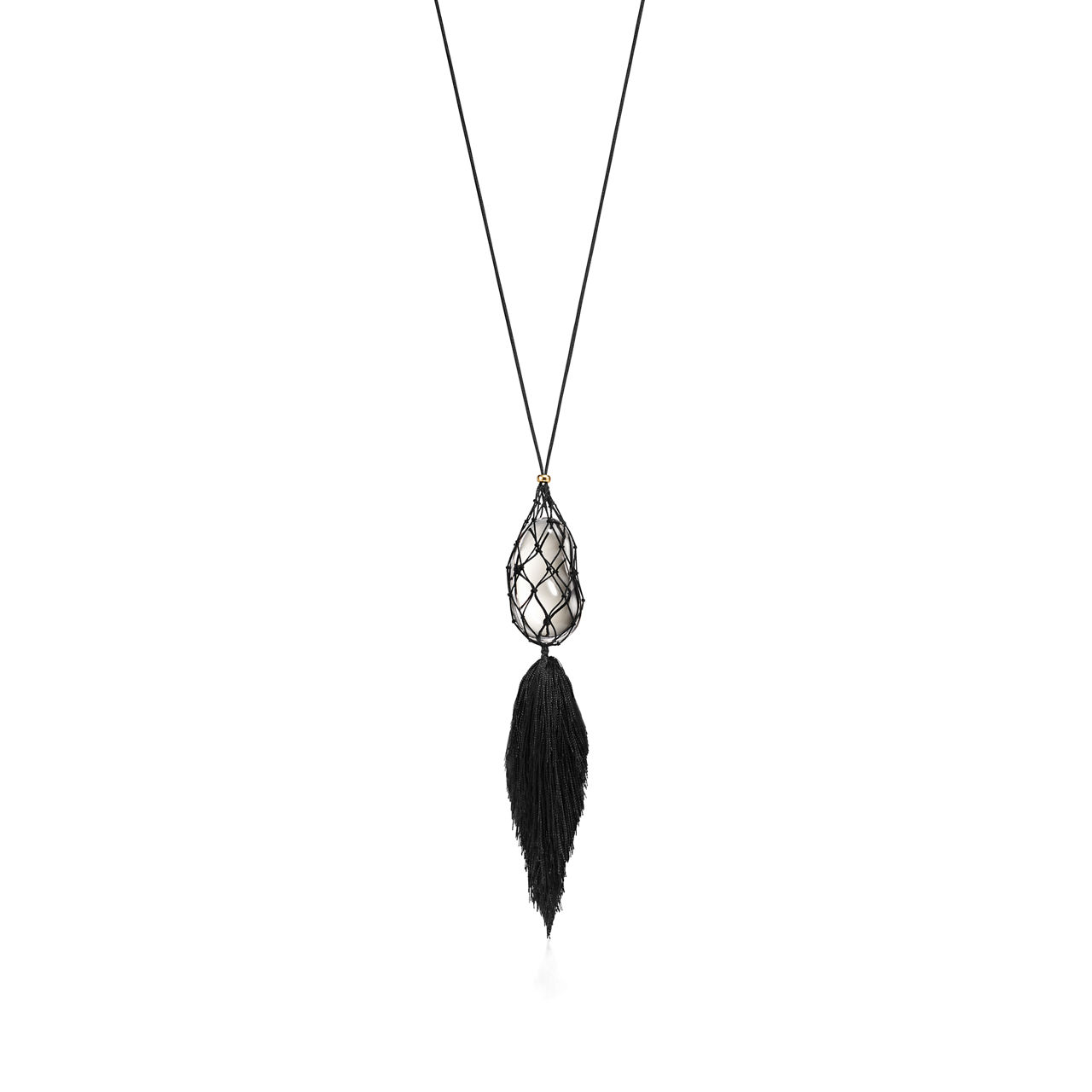 Bean design Necklace of Rock Crystal