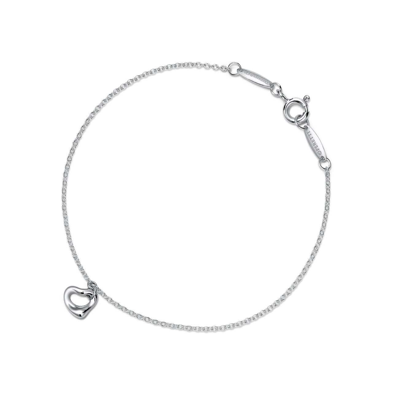 Open Heart Bracelet in Sterling Silver