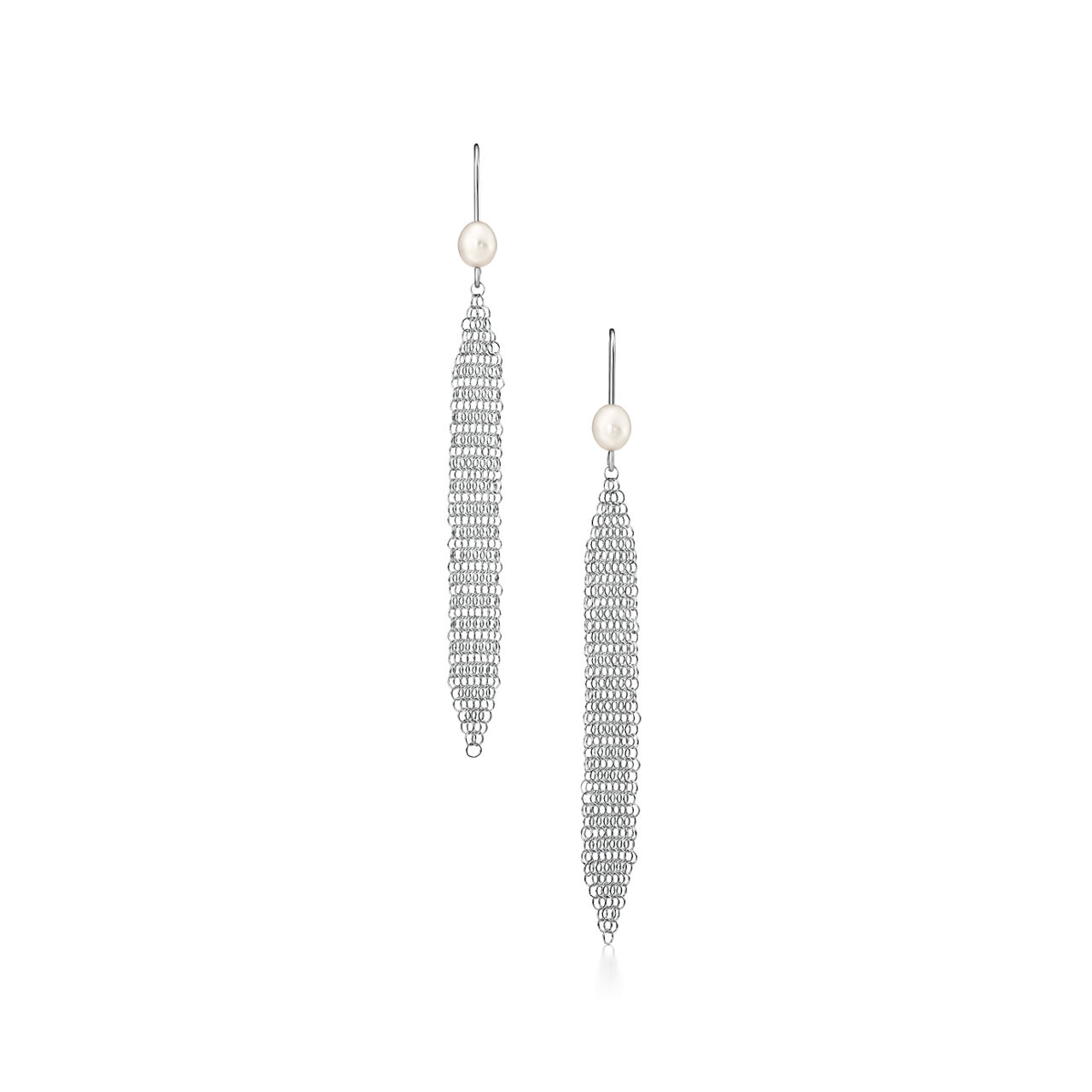 Mesh Tassel Earrings 