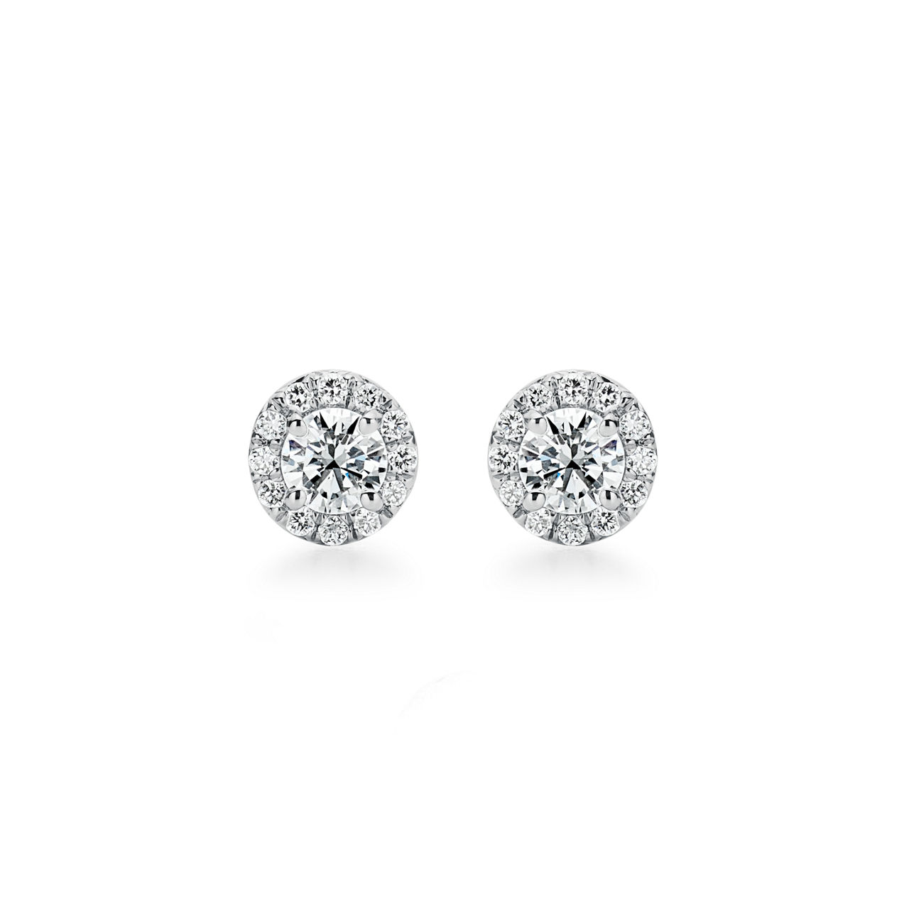 Earrings in Platinum with Diamonds