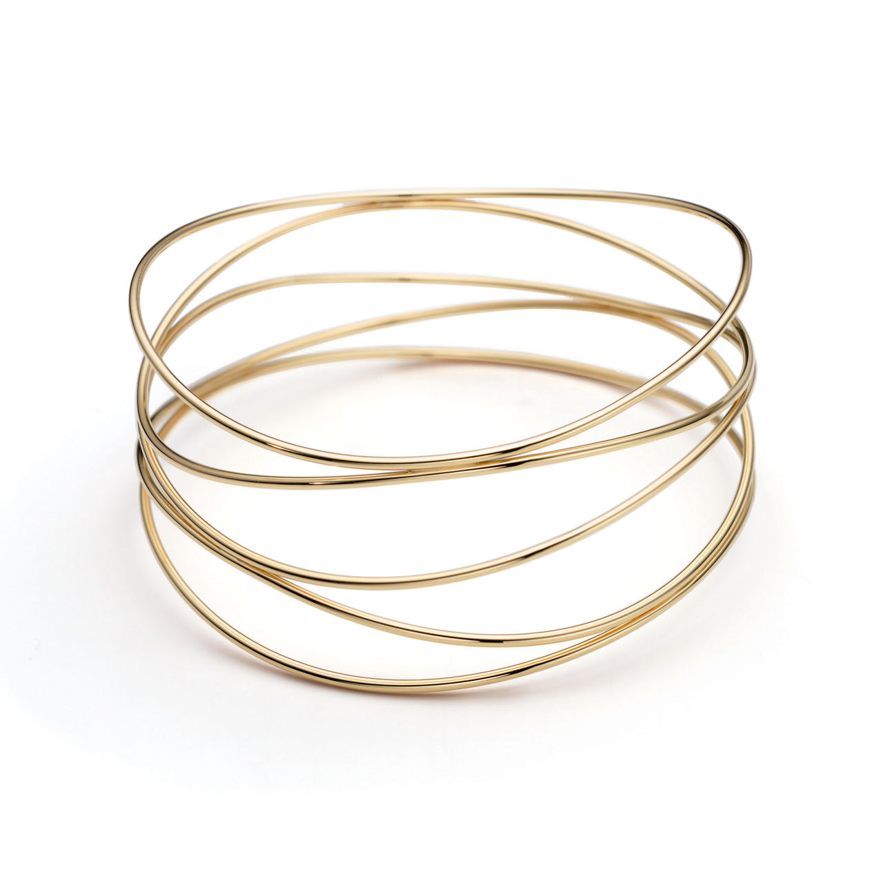 Wave Five-row Bangle 