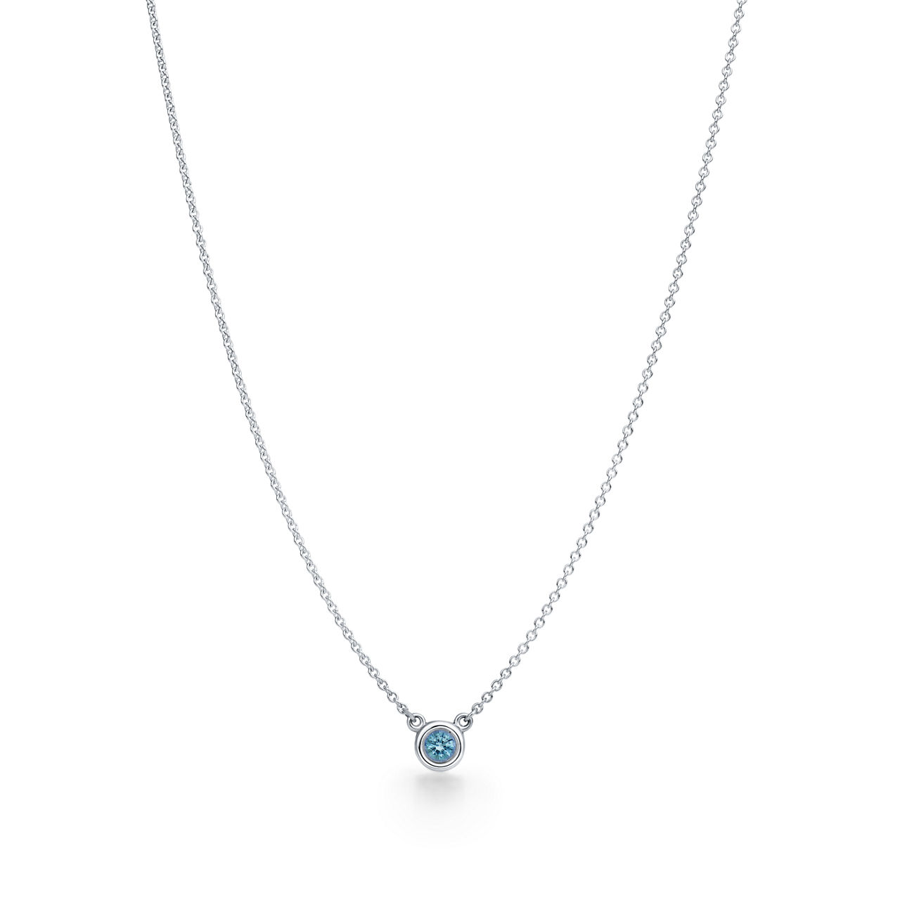 Color by the Yard Aquamarine Pendant in Silver