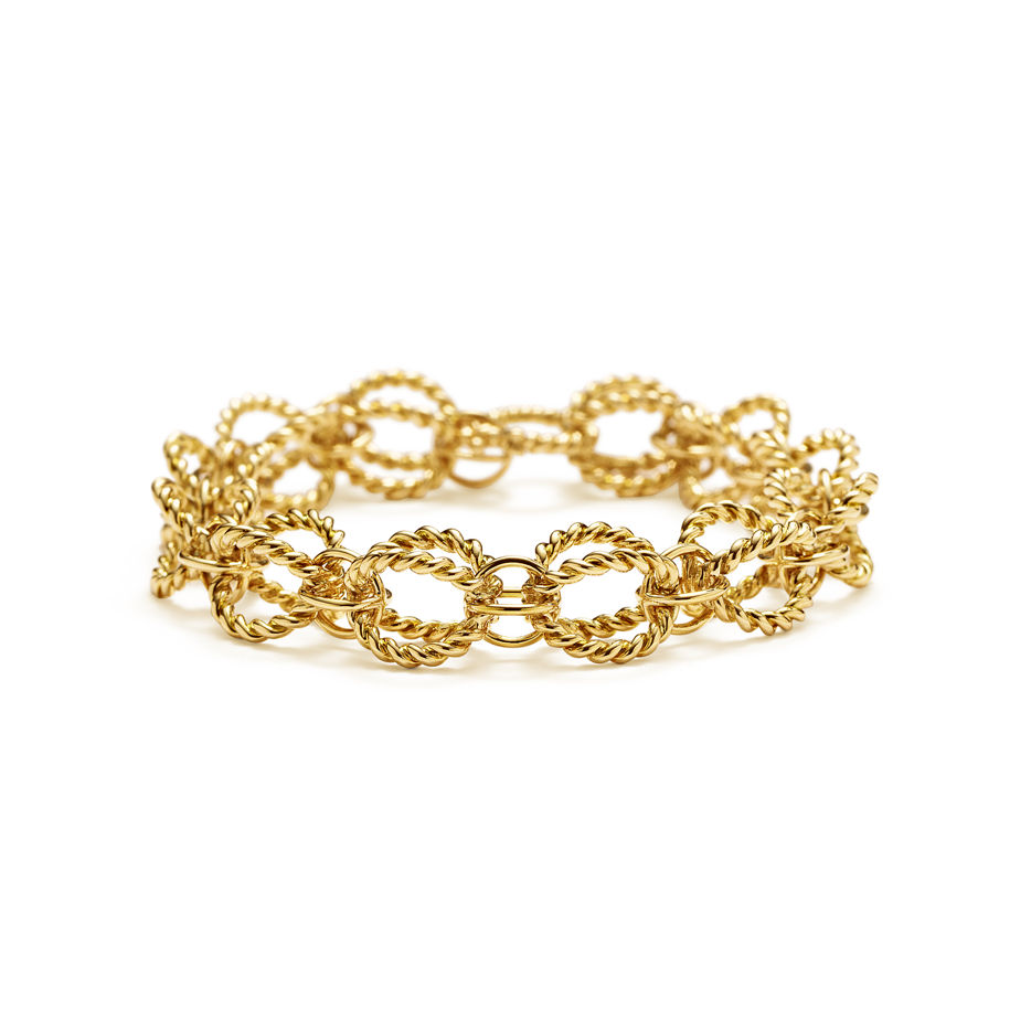 Circle Bracelet in Yellow Gold