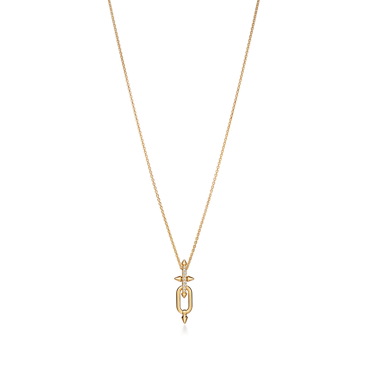 Pendant in Yellow Gold with Diamonds
