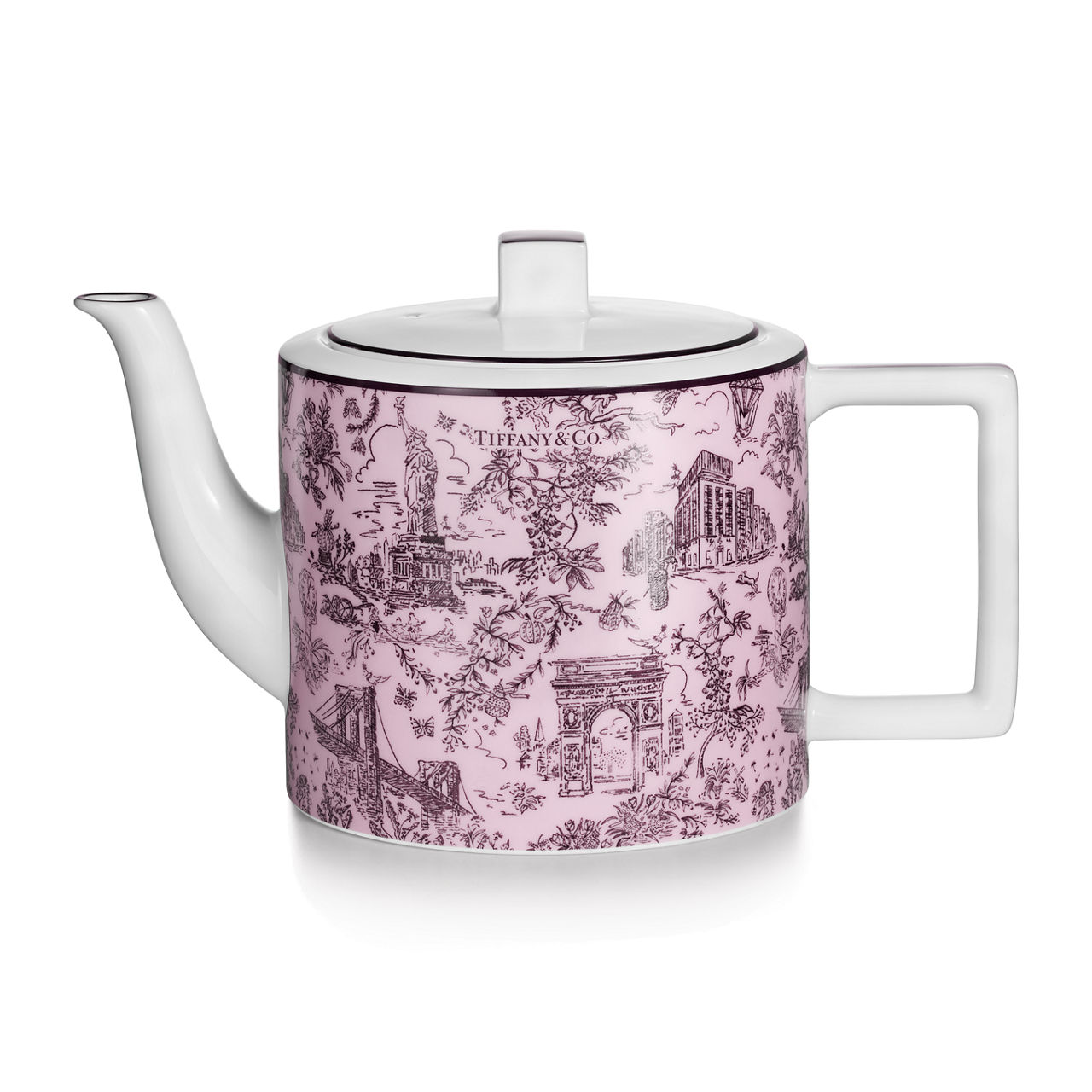 Coffee Pot in Morganite Bone China