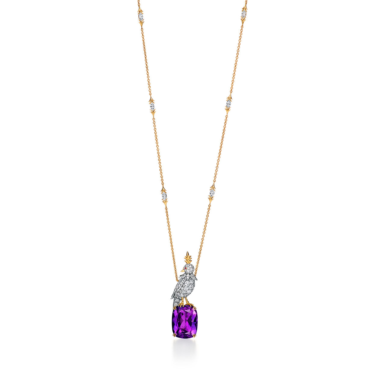  Pendant in Yellow Gold and Platinum