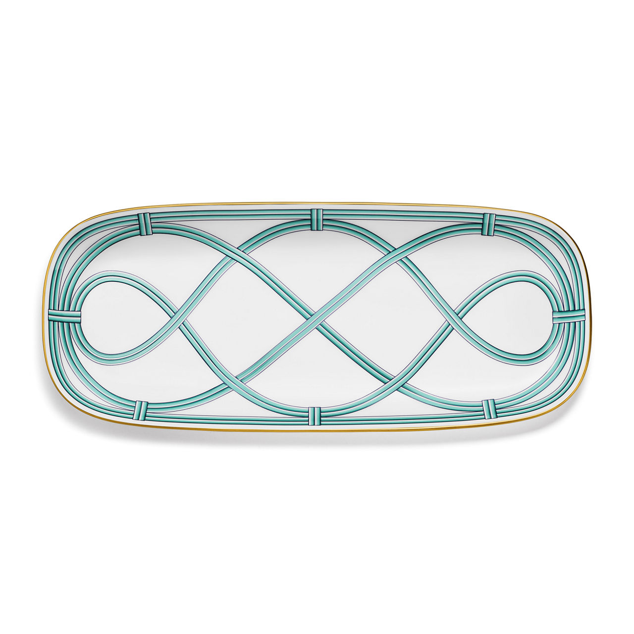 Small Serving Platter in Bone China