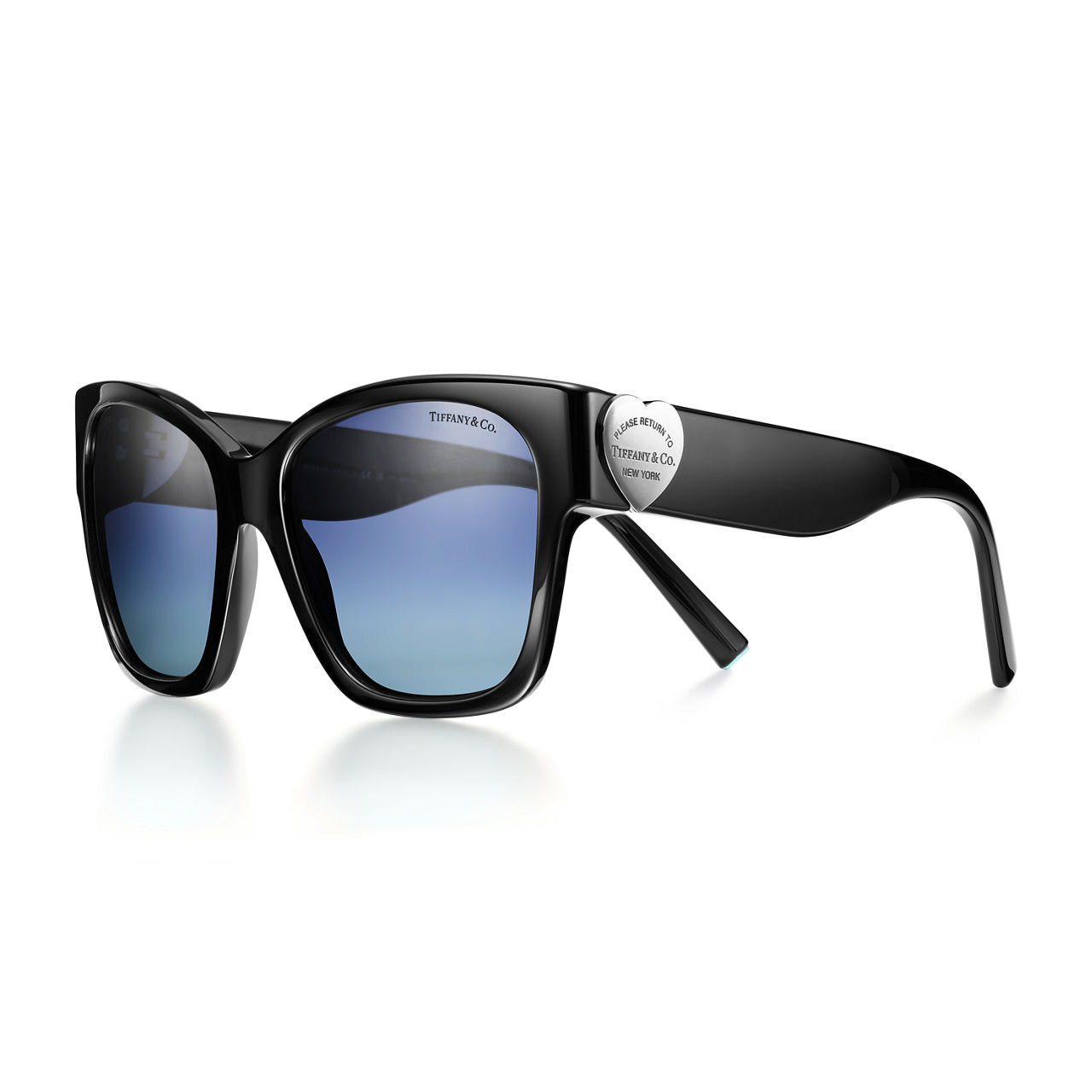 Sunglasses in Black Acetate with Anjeya Blue&reg;