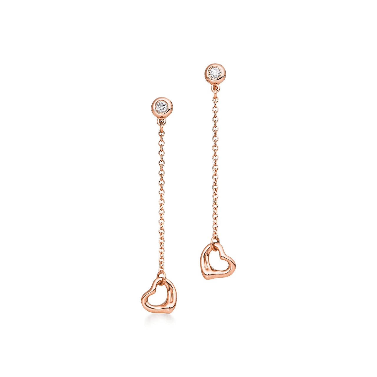 Diamonds by the Yard&reg; Open Heart Earrings 