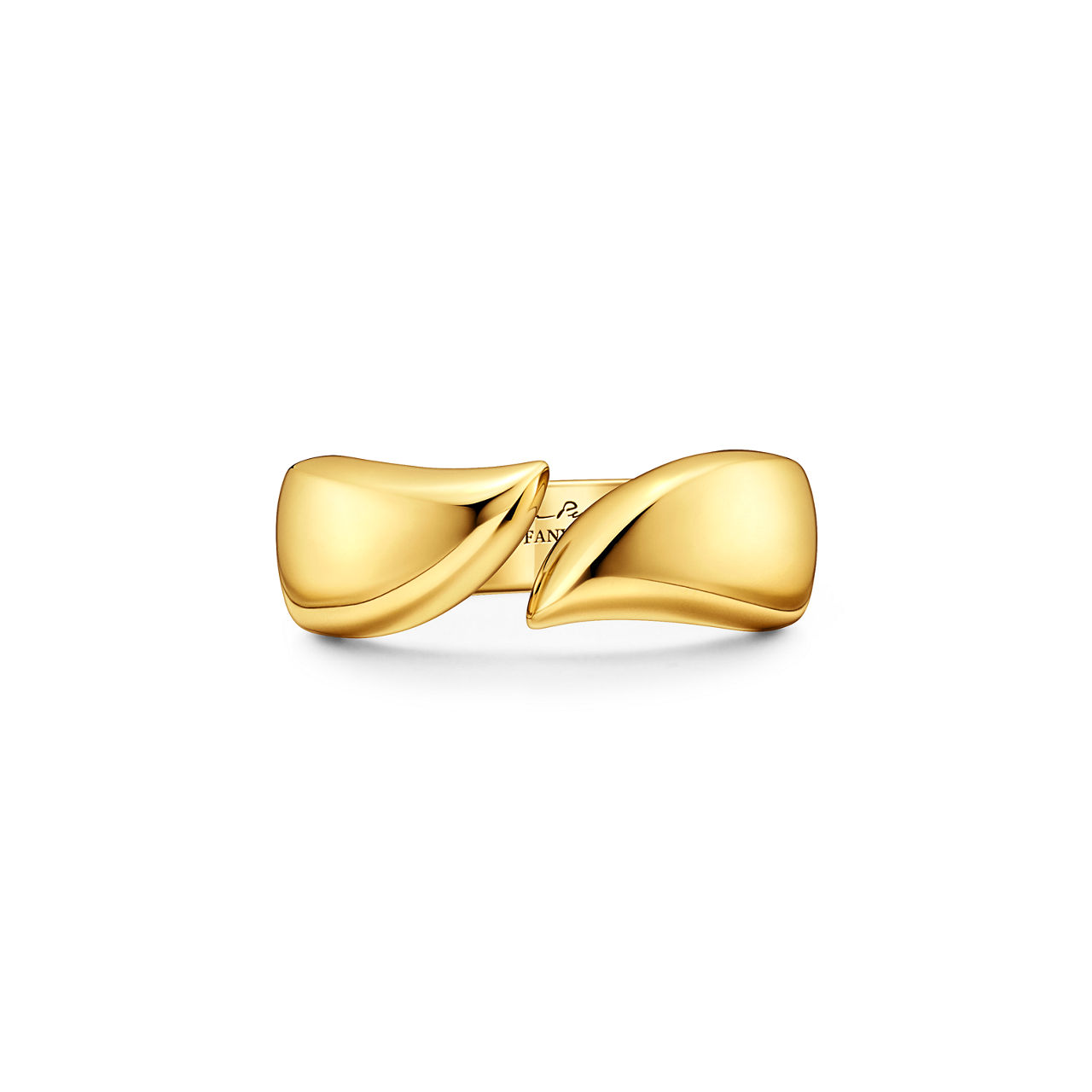 Feather Ring in Yellow Gold