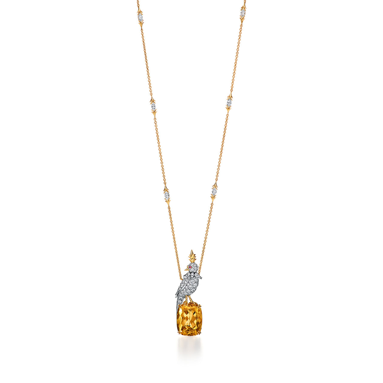  Pendant in Yellow Gold and Platinum