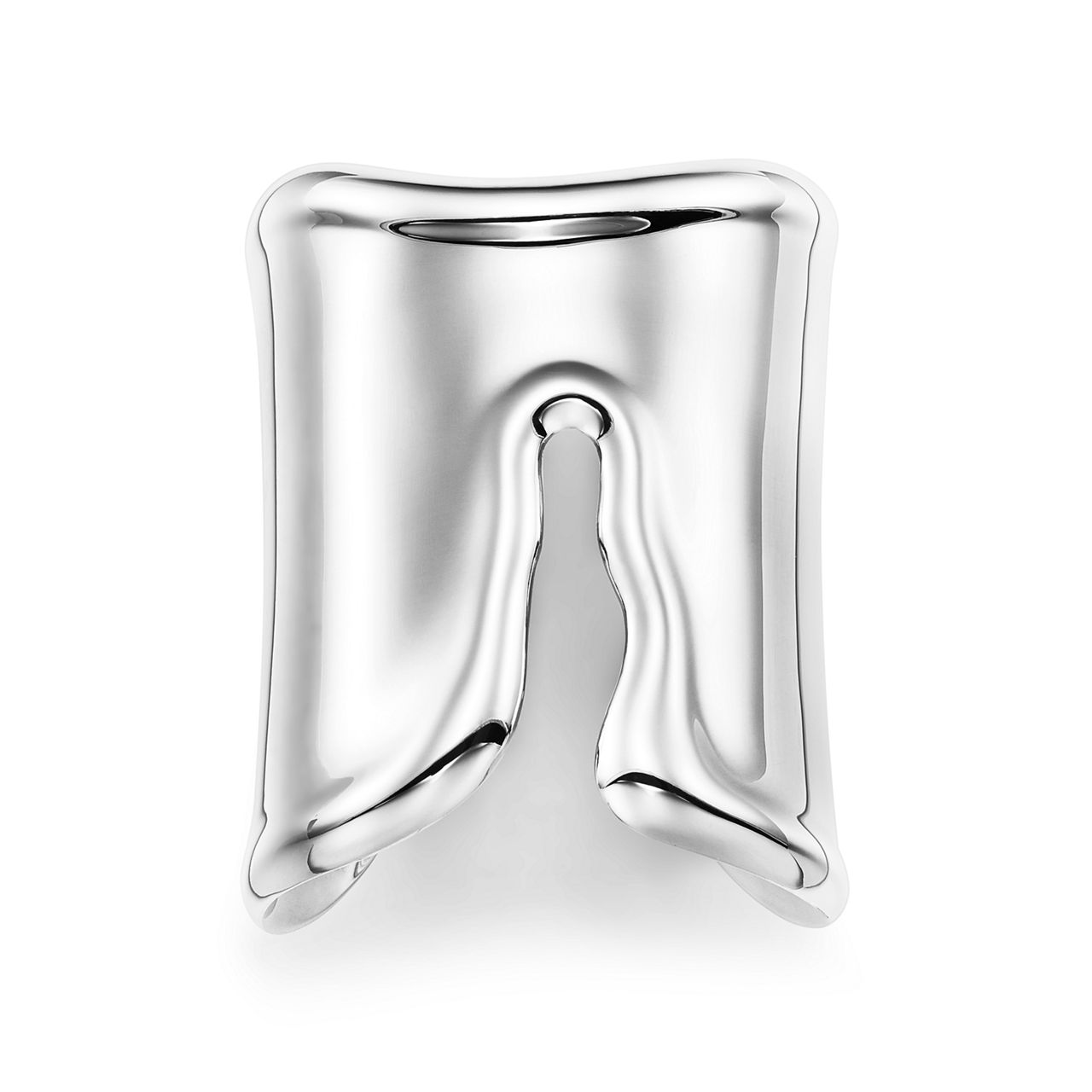Split Cuff in Sterling Silver, Large