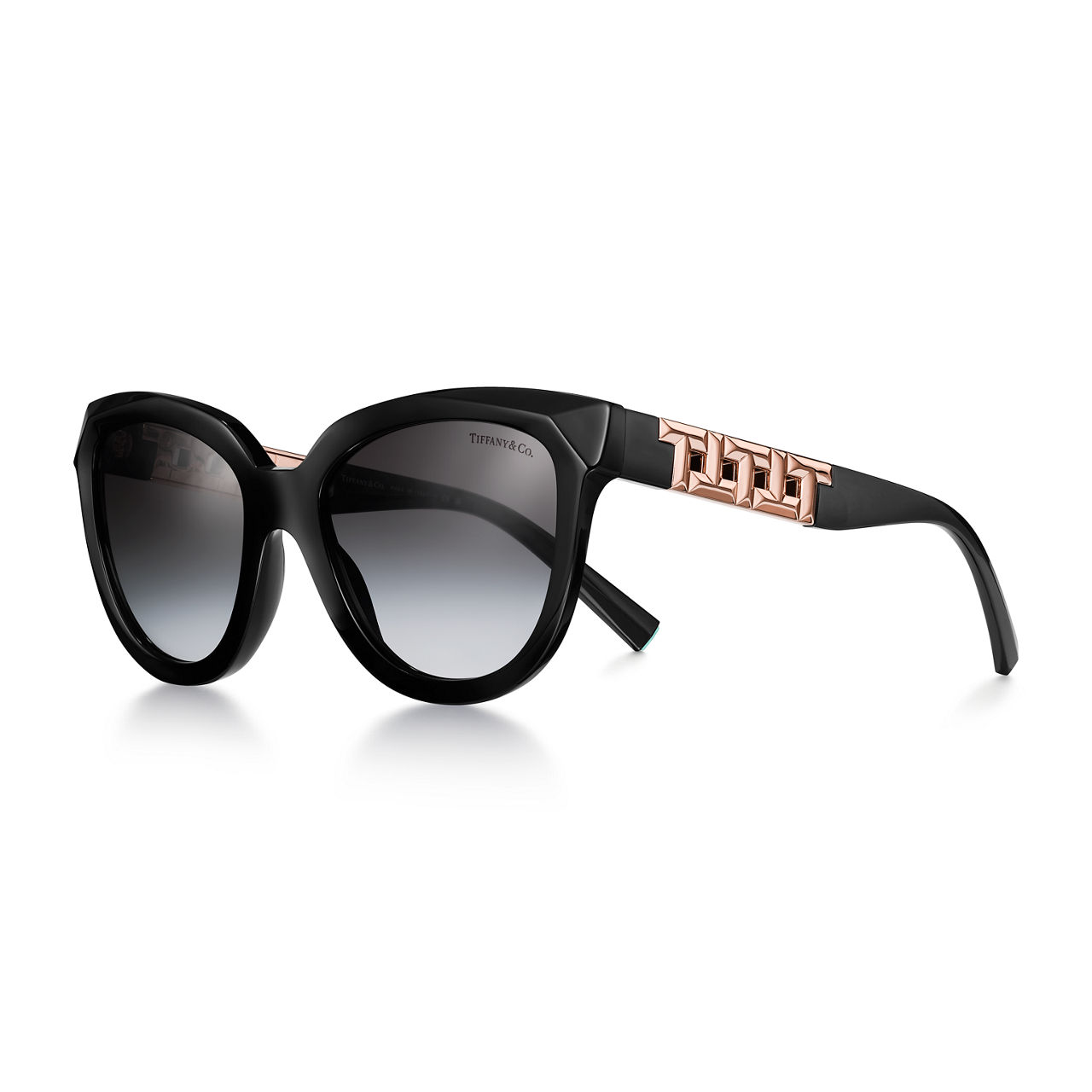 True Sunglasses in Black Acetate with Grey Lenses