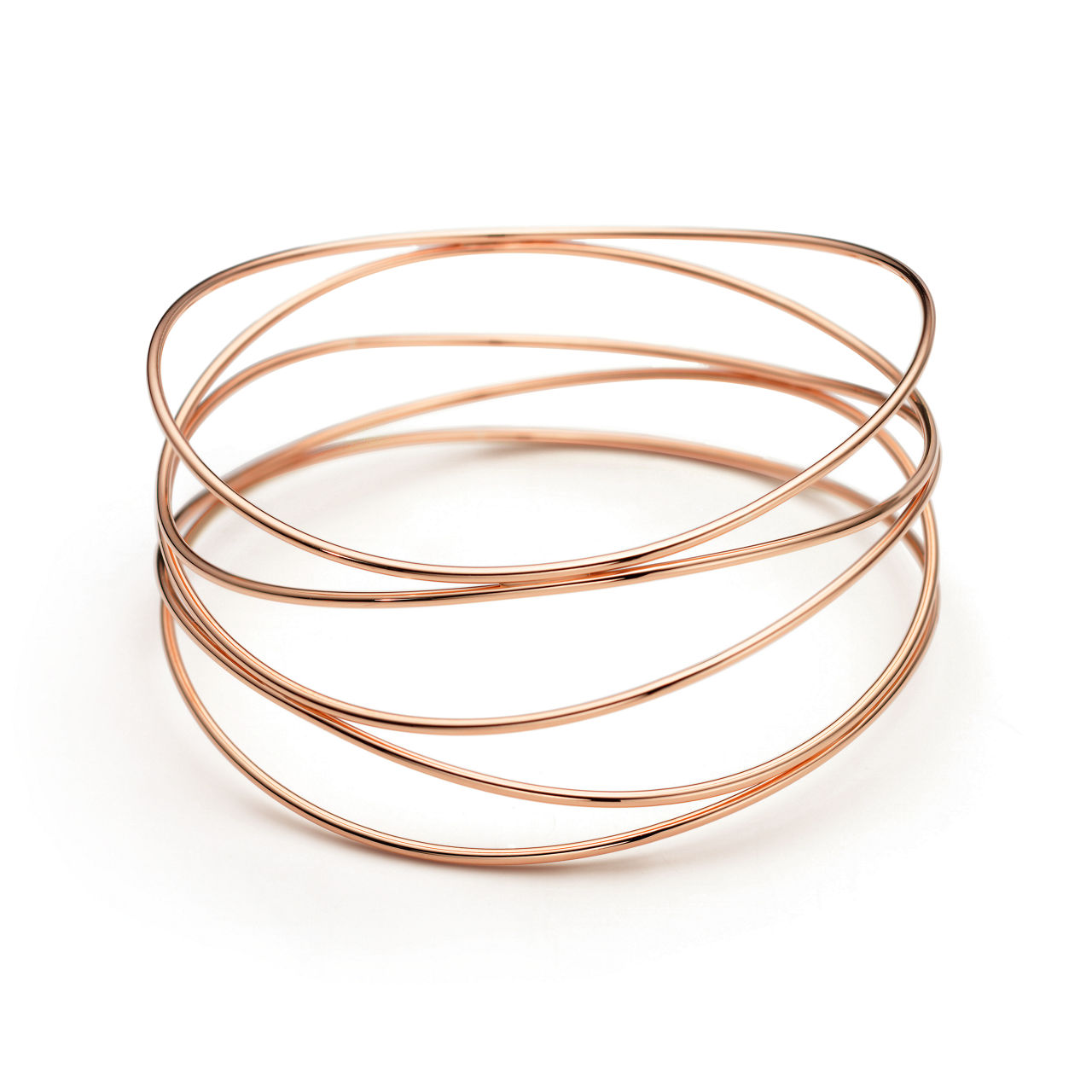 Wave Five-row Bangle 