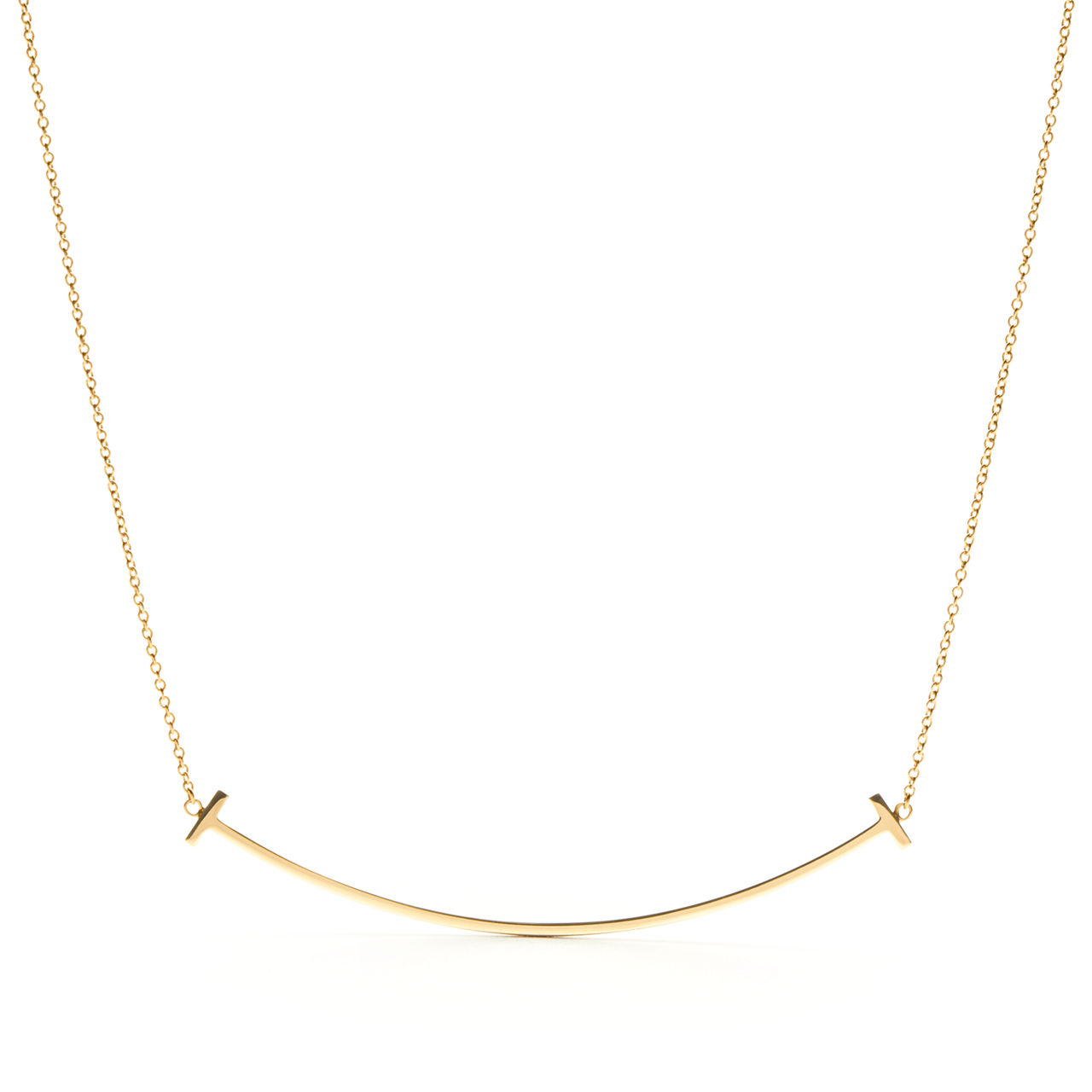 Smile Pendant in Yellow Gold, Large