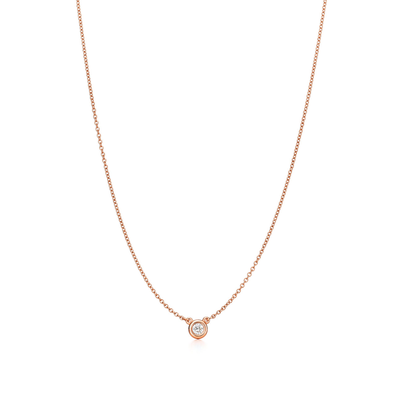 Diamonds by the Yard&reg; Single Diamond Pendant in Rose Gold