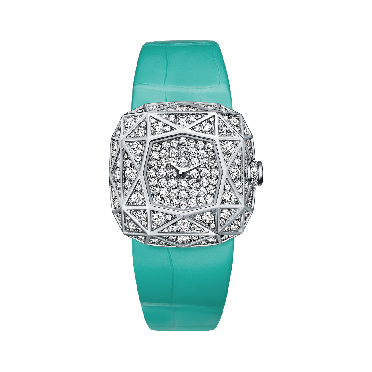 Facet Watch in White Gold with Diamonds