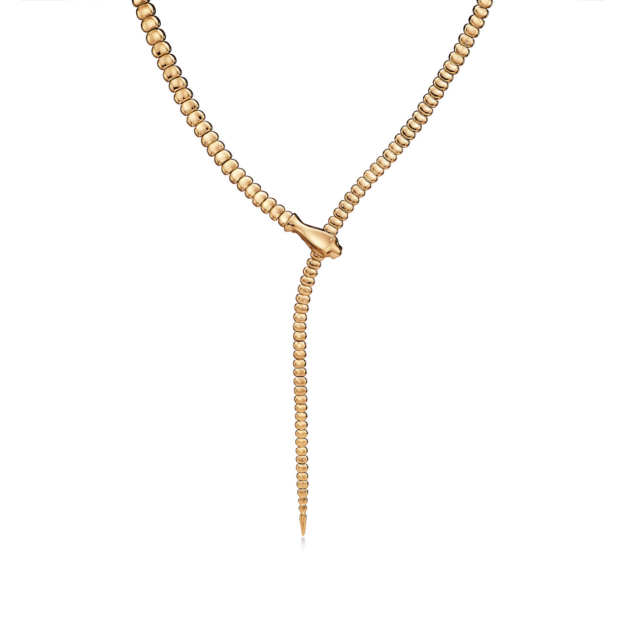 Snake Necklace in Yellow Gold