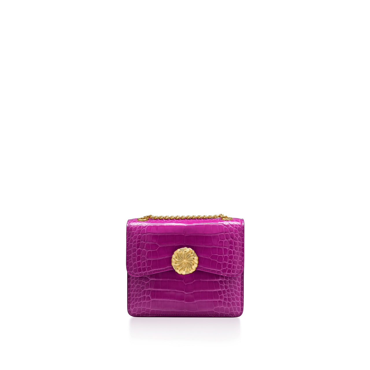 Medium Ribbons Shoulder Bag in Alligator Leather