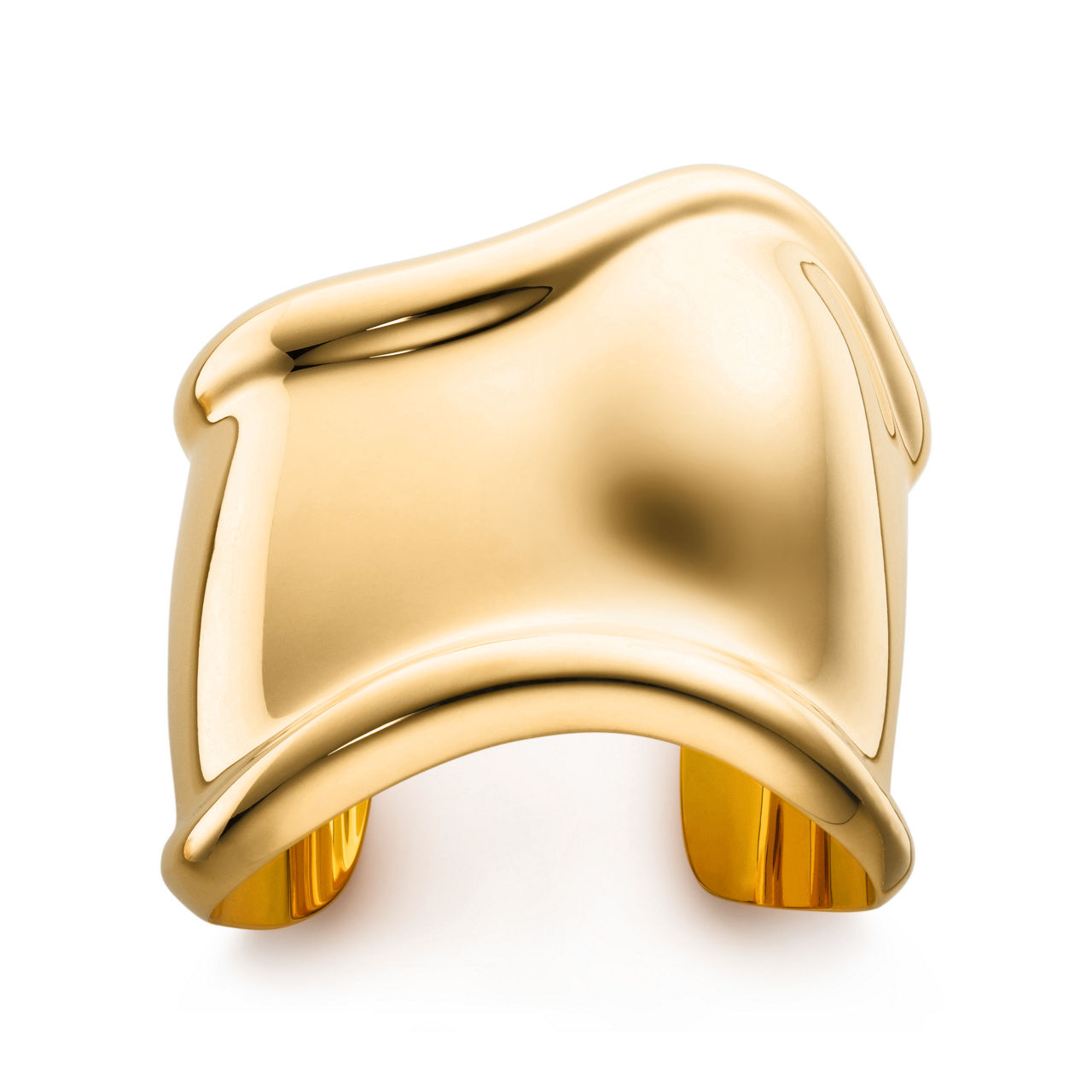 Elsa Peretti&reg;:Medium Bone Cuff in Yellow Gold, 61 mm Wide