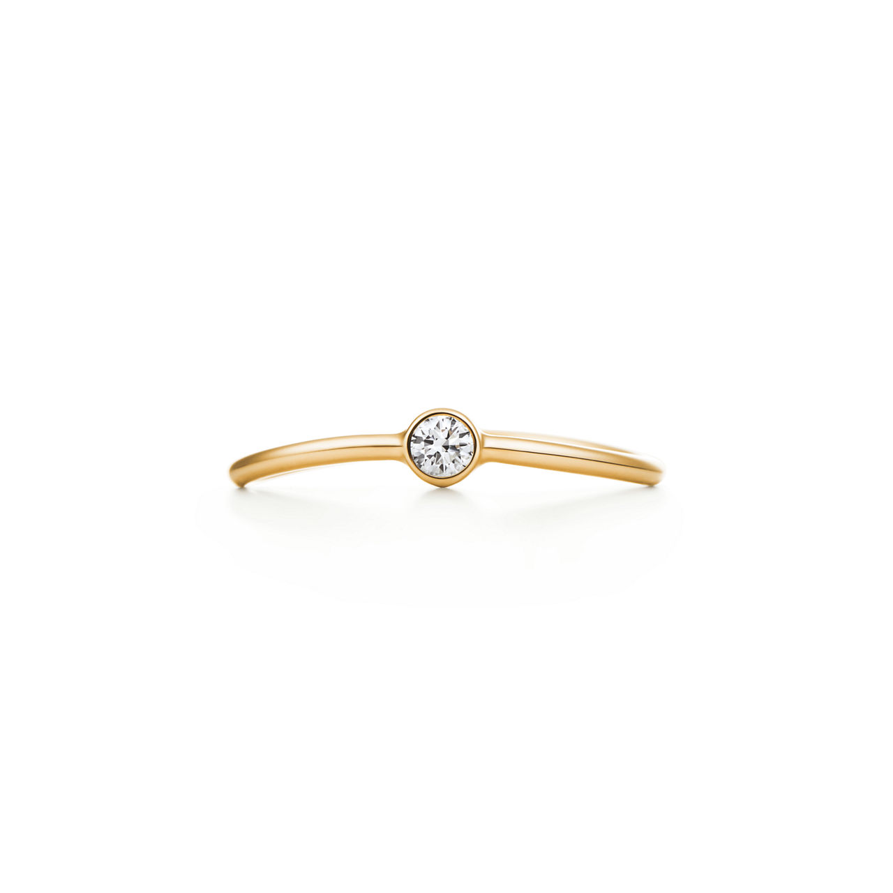 Wave Single-row Diamond Ring 