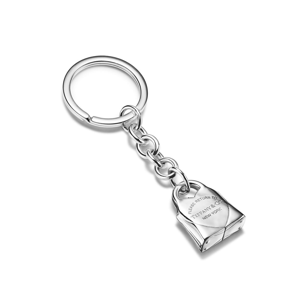 Handbag Keyring in Sterling Silver