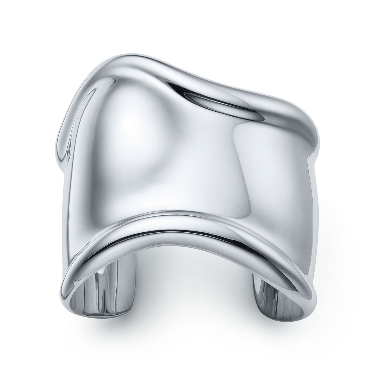 Medium Bone Cuff in Sterling Silver, 61 mm Wide