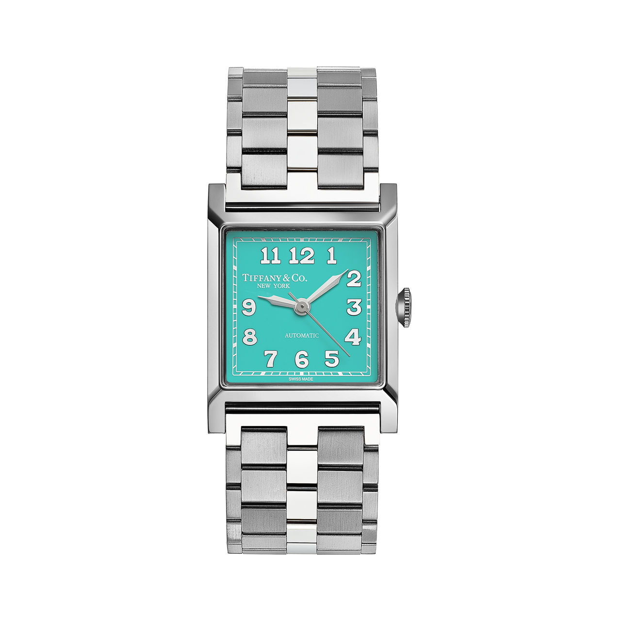 27 mm Mechanical Watch in Steel with a Anjeya Blue&reg; Dial