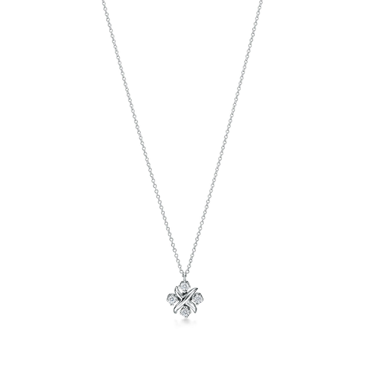 Pendant in Platinum with Diamonds