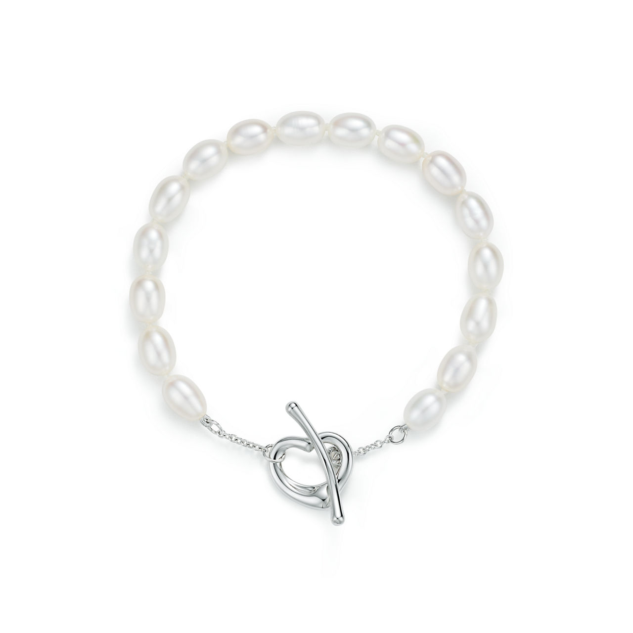 Open Heart Pearl Bracelet 