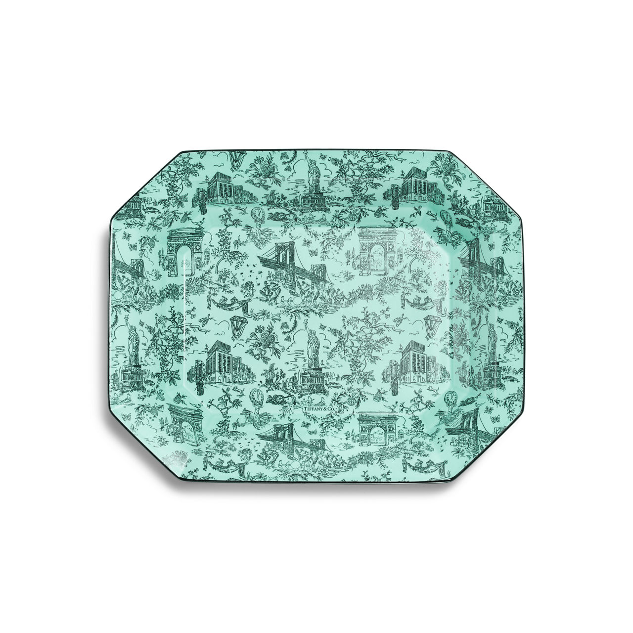 Vide Poche in Anjeya Blue&reg; Bone China