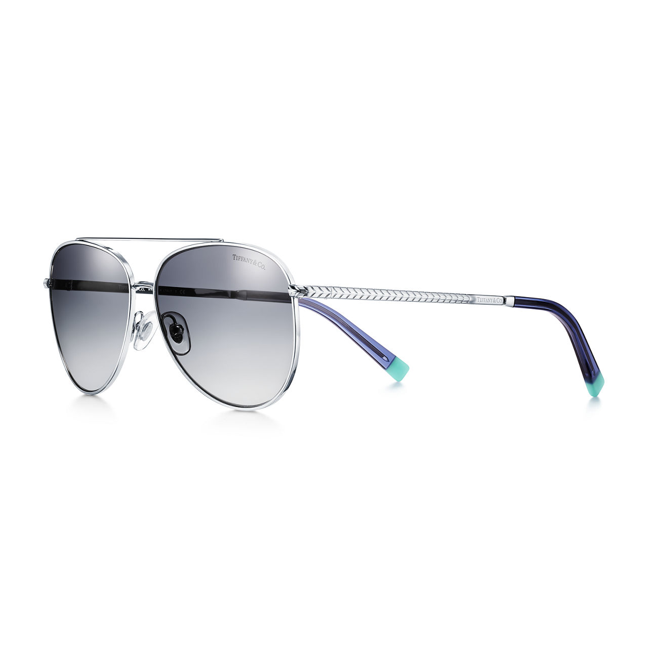 Pilot Sunglasses in Silver-coloured Metal