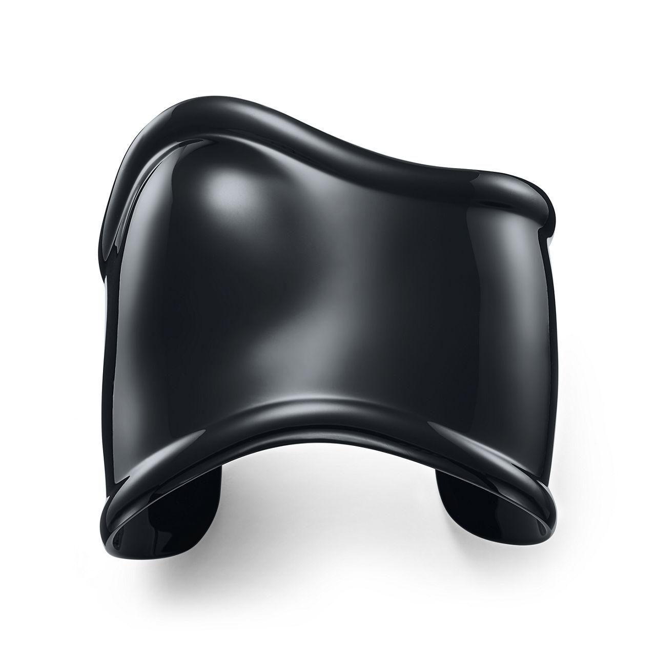 Medium Bone Cuff in Black Finish over Copper, 61 mm Wide