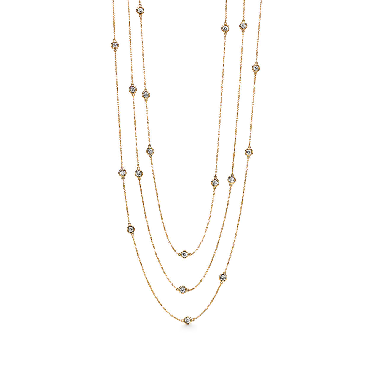 Diamonds by the Yard&reg; Sprinkle Necklace in Yellow Gold