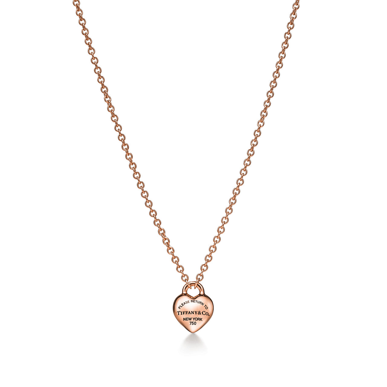 Full Heart Pendant in Rose Gold